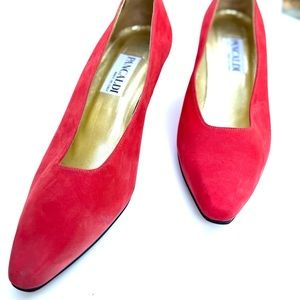 Pancaldi Women’s Red Suede Heels